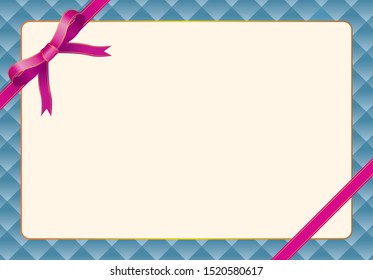 Christmas promotion banner, background template. Background illustration of a Christmas image with a ribbon. Square frame