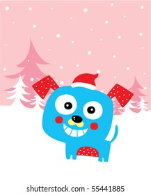 christmas puppy doodle