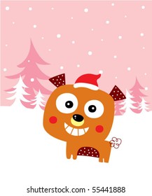 christmas puppy doodle