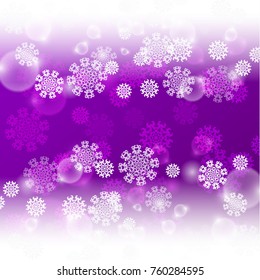 Christmas purple background. EPS10 vector.