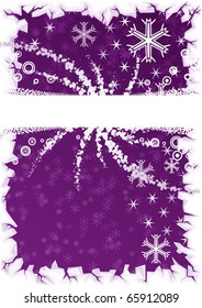 Weihnachtsvioletter Hintergrund mit Platz für Text
