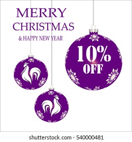 Christmas purple Christmas Toy 10 percent discount