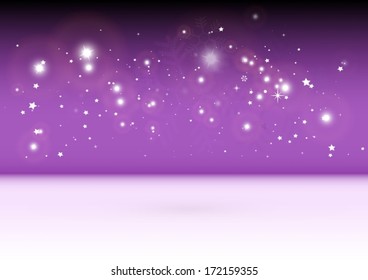 Christmas purple vector 3D reflective web template - Vector Christmas  purple  background illustration