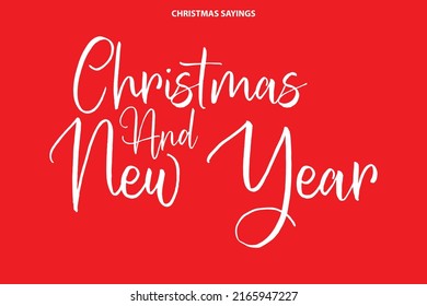 Christmas Quote Hand Drawn Text Christmas And New Year