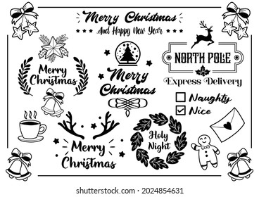 Christmas quote illustration Vector for banner, poster, flyer