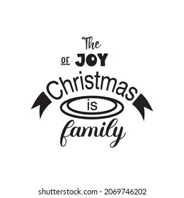 christmas quote lettering motivation family design craft vector