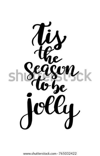 Christmas Quote Lettering Print Design Vector Stock Vector (Royalty