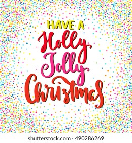 Christmas quote, saying for postcards, poster, banner, decoration - hand drawn ink calligraphy, lettering elements for your design. Holiday wish.