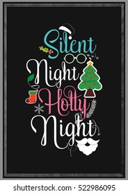 Christmas Quote. Silent Night Holly Night.