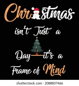 Christmas Quote typography t shirt design.