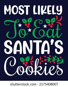 Christmas Quotes T-shirt Design Vector