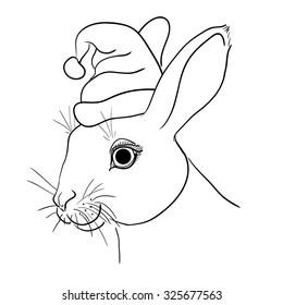 Christmas rabbit