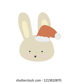 Christmas Rabbit happy