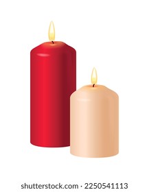 Christmas realistic composition with isolated image of holiday accessory decoration on blank background vector illustration