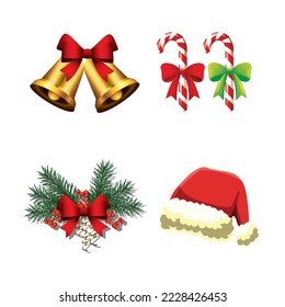 Weihnachtsrealistisches Vektorsymbol