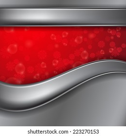 Christmas red background. EPS10 vector.