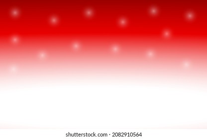 Christmas red background with snowflakes. 