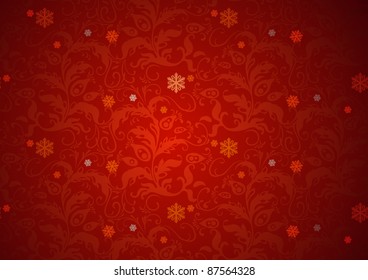 Christmas red background texture. Xmas wallpaper design