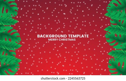 Fondo rojo de Navidad, ilustración vectorial.