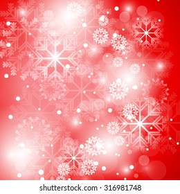Christmas red Background - Vector Illustration, Graphic Design Useful For Your Design  