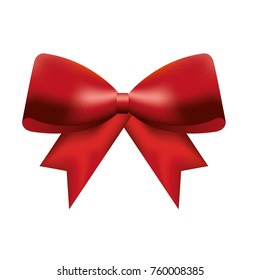 christmas red bow decoration ornament design