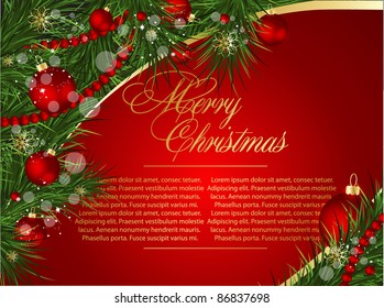 Weihnachtsrote Karte