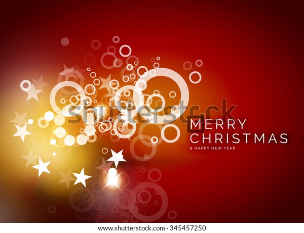 Christmas Red Color Abstract Background White Stock Vector (Royalty Free) 345457250