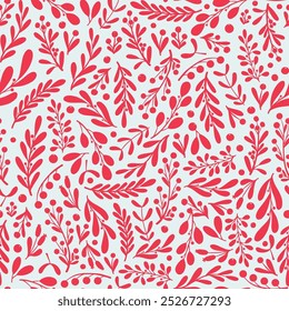 Natal vermelho florals padrão sem costura para papel de parede, scrapbooking, embalagem, impressões têxteis, toalhas, utensílios de cozinha, papel de embalagem, etc. EPS 10