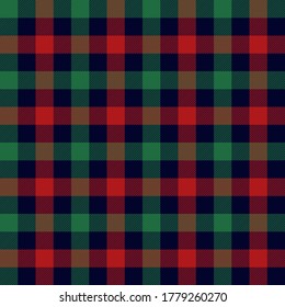 Christmas red, Green, Blue colors Lumberjack plaid seamless pattern.Texture from rhombus/squares for-plaid,tablecloths, clothes, shirts, dresses, paper, bedding, blankets and other textile products.