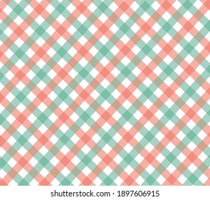 Christmas Red,  Green Tartan Plaid Vector Seamless Pattern. Rustic Xmas Background. Traditional Scottish Woven Fabric. vector illustration