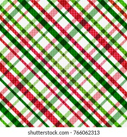 Christmas Red Green White Line Pattern Stock Vector (Royalty Free ...