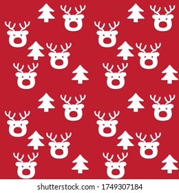 Navidad Festividad roja fondo de patrón transparente para gráficos de sitios web, textiles de moda