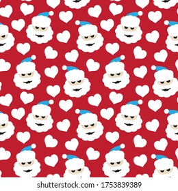 Christmas Red Holiday seamless pattern background for website graphics, fashion textiles