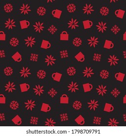 Navidad Festividad roja fondo de patrón transparente para gráficos de sitios web, textiles de moda