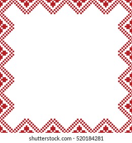 Christmas Red Nordic Frame 
