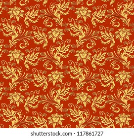 Christmas red paper wrapping background. Abstract seamless pattern texture