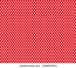 Christmas red pattern, red, dots, white