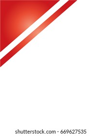 Christmas red ribbon corner frame with white blank space for text.
