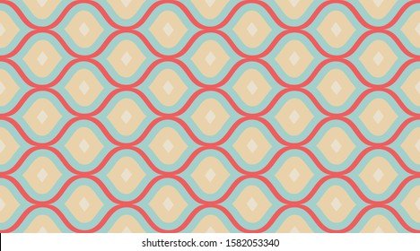 Christmas Red Seamless Textile Pattern. Christmas Geometric Fashion Fabric Print. Pattern Background. Holiday Wraping Design. Interior Tile Artistic Design. Xmas