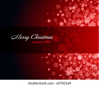 Christmas red vector background