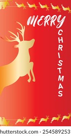 Design de cartaz de vetor vermelho Natal. Feliz Natal e feliz ano novo saudação texto em branco cartão de coleção layout.