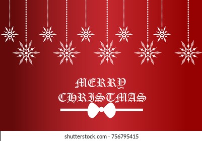 Christmas red and white background design and illustration 