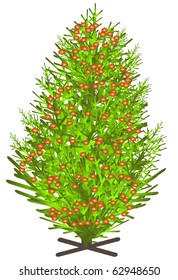 christmas ree vector image