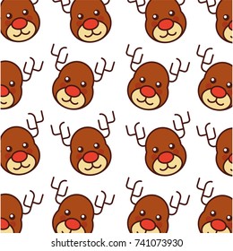 christmas reindeer animal horned funny