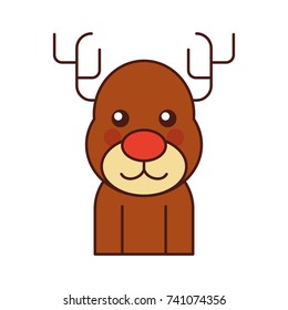 christmas reindeer animal horned funny
