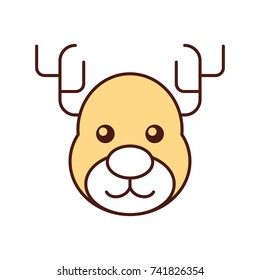 christmas reindeer animal horned funny