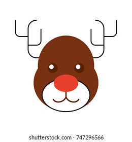 christmas reindeer animal horned funny