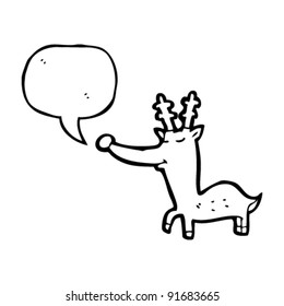 christmas reindeer cartoon