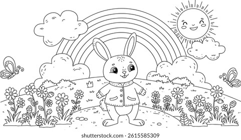 christmas reindeer coloring page. ready to print on standard 