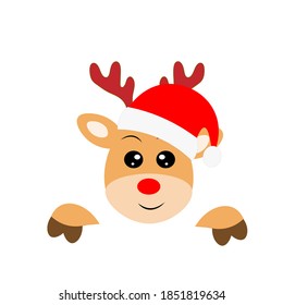 christmas reindeer deer vector illustration
